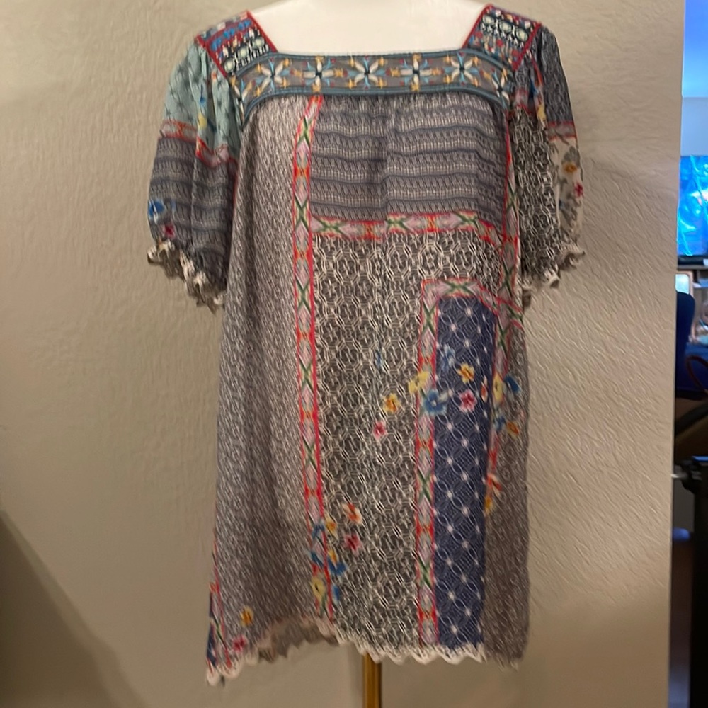 Johnny Was Peasant Top Size Small